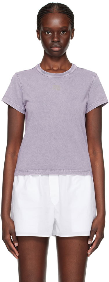 T-shirt Alexander Wang Alexander Wang Faded T-Shirt Lilla | 4CC3221358, 0