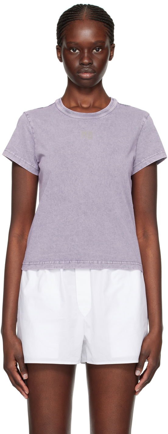 T-shirt Alexander Wang Alexander Wang Faded T-Shirt Lilla | 4CC3221358