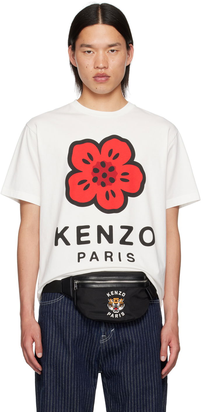 T-shirt KENZO White Paris Boke Flower T-Shirt Hvid | FE65TS4754SO