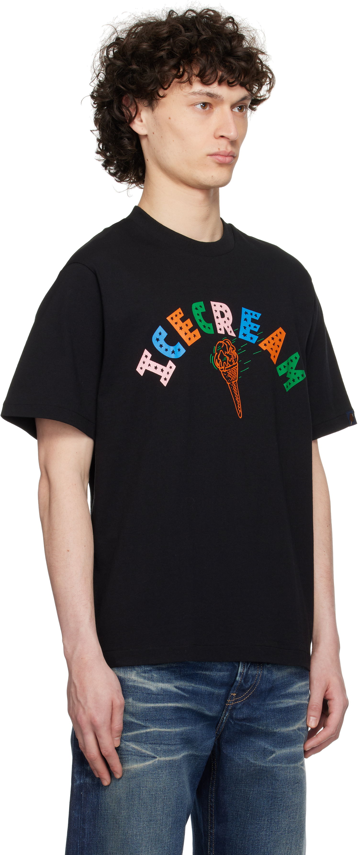 T-shirt BBC IceCream ICECREAM 'Icecream Cone' T-Shirt Sort | IC25248, 1
