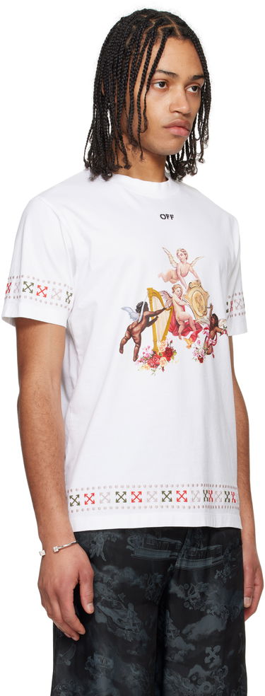 T-shirt Off-White Off-White Putti Graphic T-Shirt Hvid | OMAA027S25JER0020110, 1