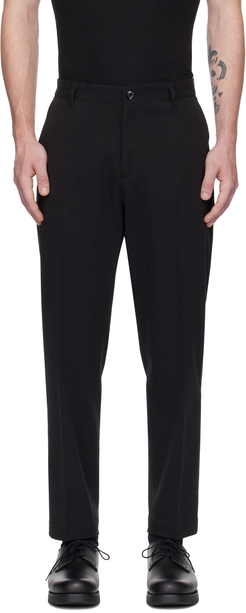 Bukser Neighborhood Ankle Trousers Sort | 242ZANH-PTM02