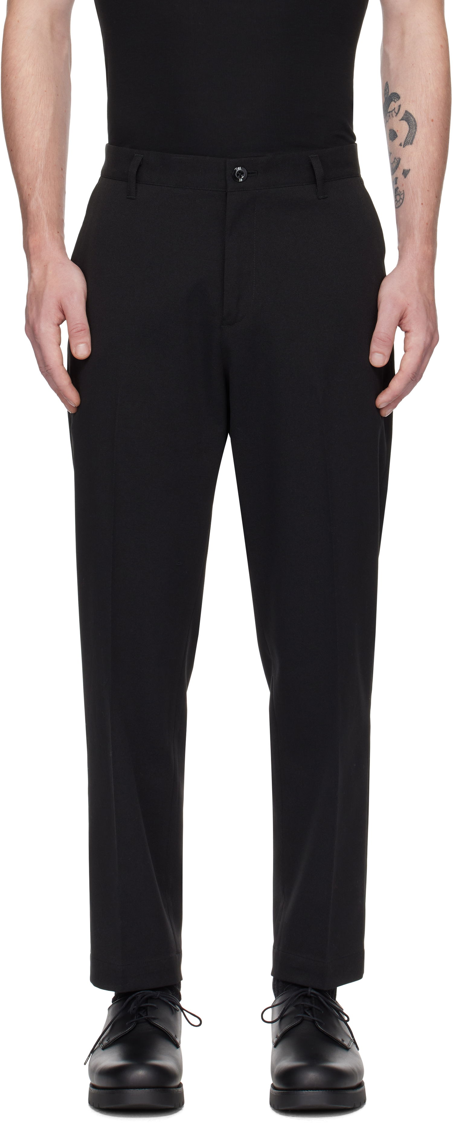 Bukser Neighborhood Ankle Trousers Sort | 242ZANH-PTM02, 0