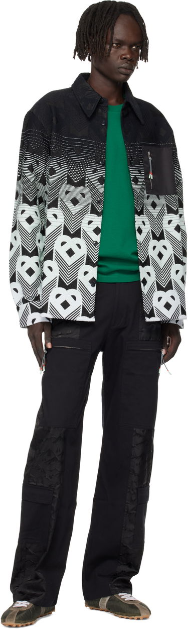 Jakke Casablanca Casablanca Gradient Monogram Shirt Jacket Sort | MPF25-JK-374-01, 3