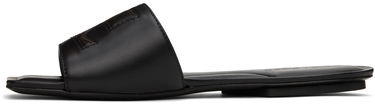 Sneakers og sko Courrèges 'AC' Leather Slide Sandals Sort | 124SSD003CR0052, 2