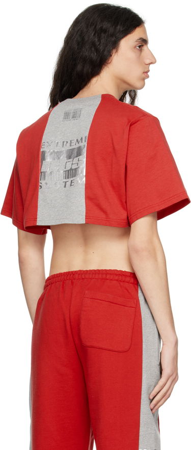 Crop top VETEMENTS 'Extreme System' Crop T-Shirt Rød | VL16TR600R, 2