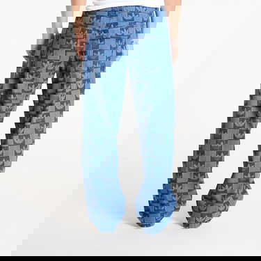 Jeans adidas Performance Allover Print Monogram Straight-Leg Jeans Blå | JY2993, 2