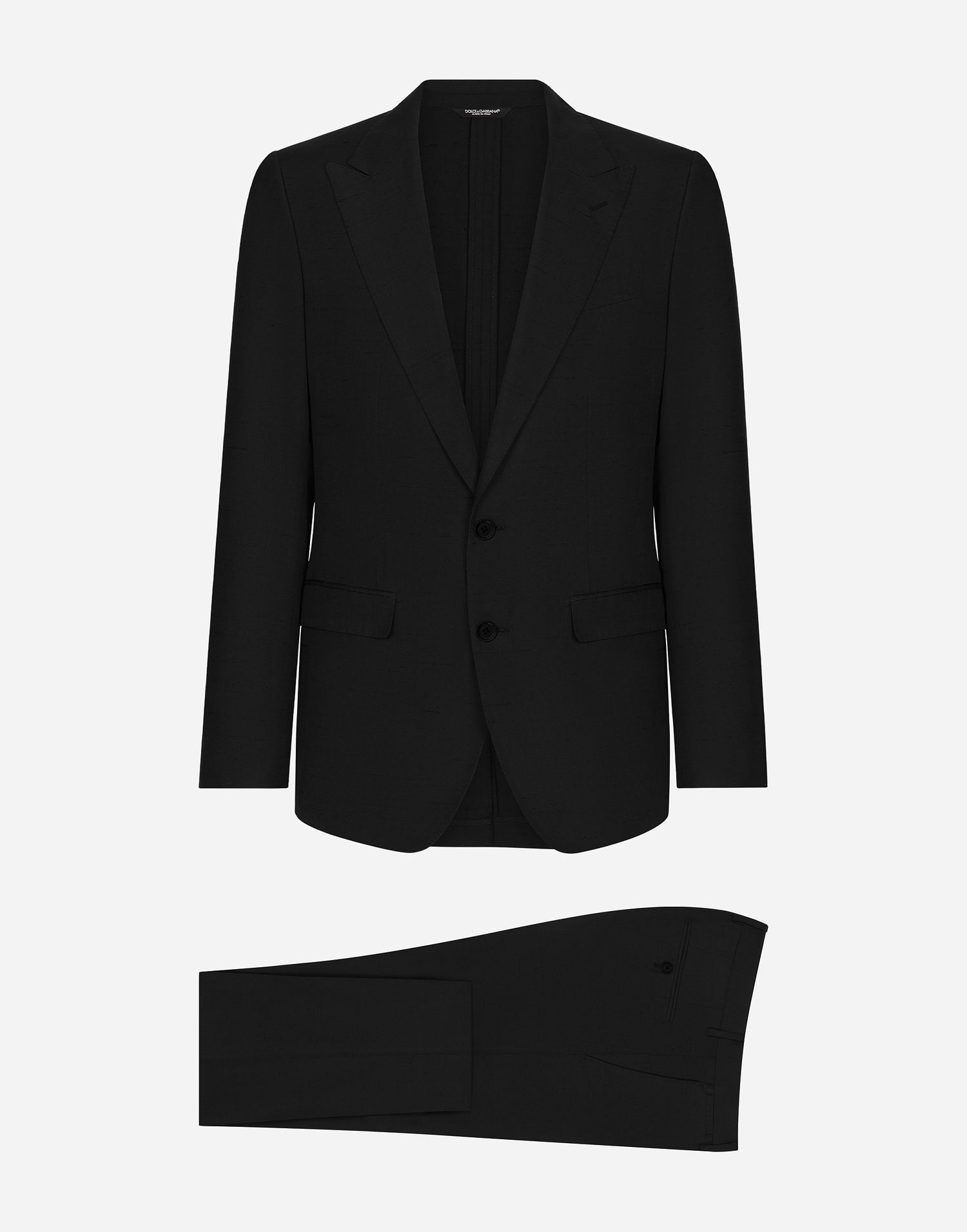 Træningsdragt Dolce & Gabbana Dolce & Gabbana Single-Breasted Taormina-Fit Suit 58 Sort | GKAHMTFUTBTN0000, 0