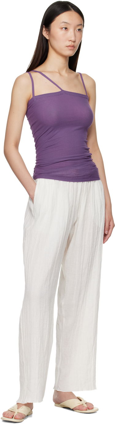 Tanktop Baserange Nida Asymmetric Tank Top Lilla | TTNI-CR-AU25, 3