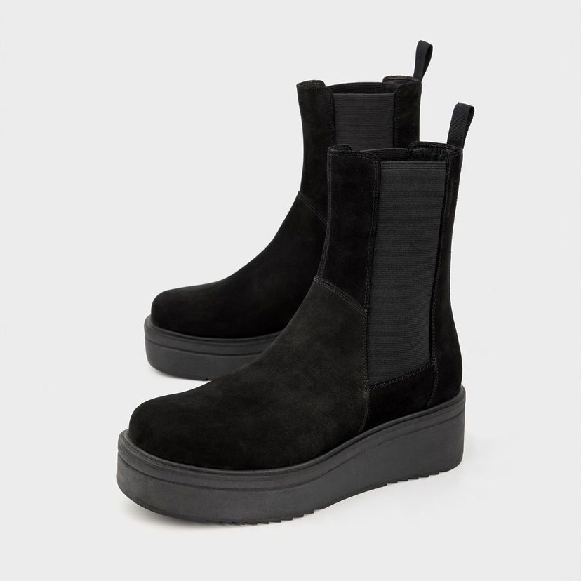 Sneakers og sko Vagabond Tara Nubuck Platform Chelsea Boots Sort | 4846-150-20