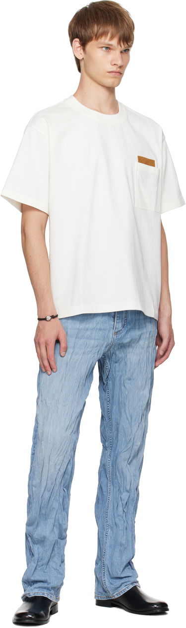 T-shirt Bottega Veneta Bottega Veneta Pima Cotton Jersey T-Shirt with Pocket Hvid | 838924V4N509071, 3