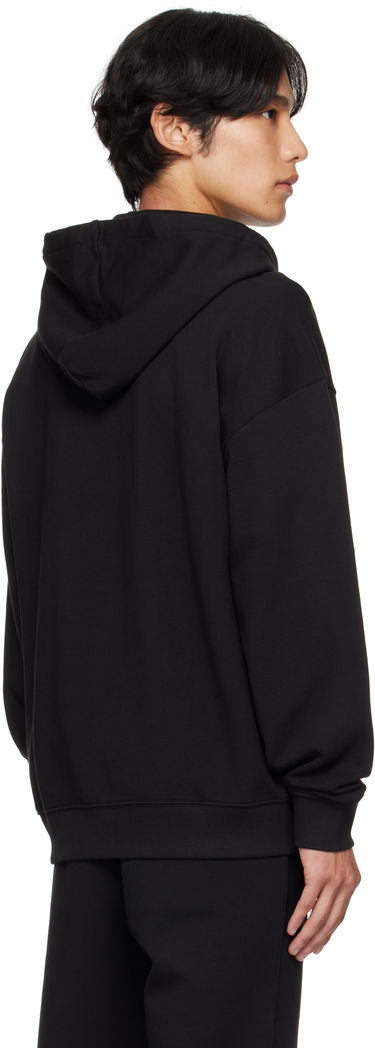 Sweatshirt BOSS Relaxed-Fit Cotton Terry Zip-Up Hoodie Sort | 50548651, 3