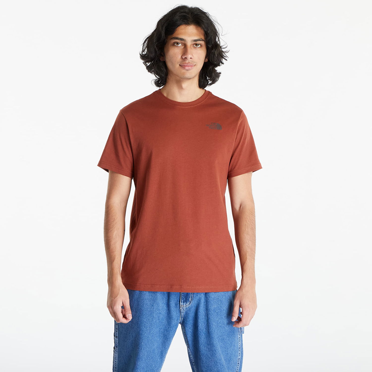 T-shirt The North Face Redbox Celebration Tee Brandy Brown Rød | NF0A7X1KUBC1, 0