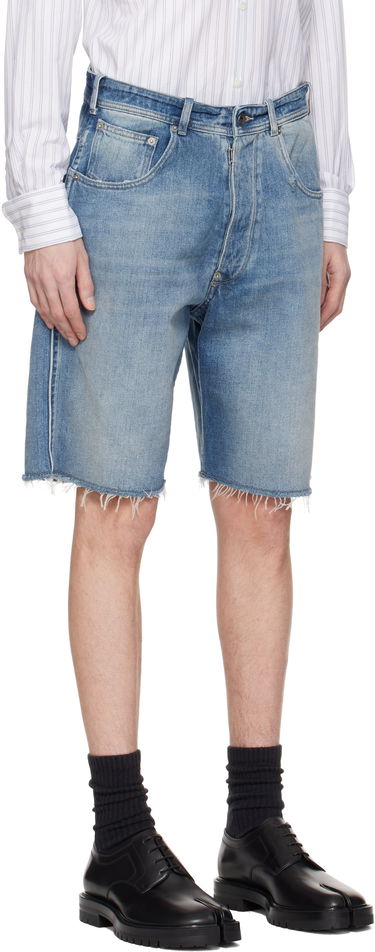 Shorts Maison Margiela Maison Margiela Faded Denim Shorts Blå | S50MU0086 S30383, 4