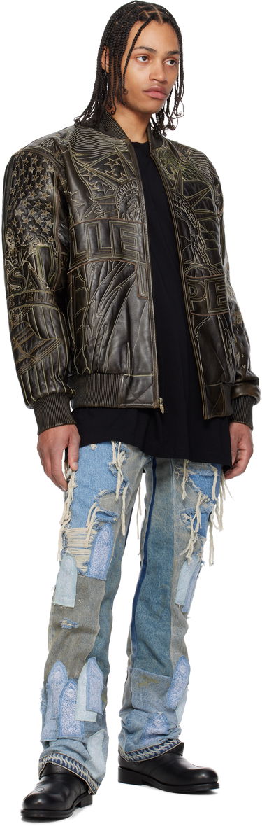 Bomberjakke Who Decides War Who Decides War Pelle Pelle Edition Monument Leather Jacket Brun | 1131480017SS25, 3