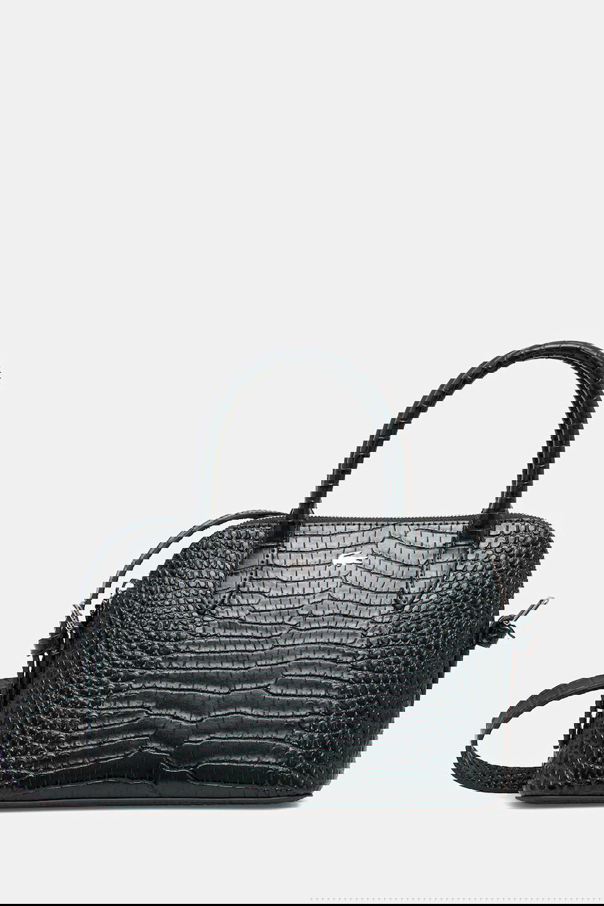 Håndtaske Lacoste Lacoste Croc-Effect Dome Satchel Bag Grøn | NF4983KL, 0