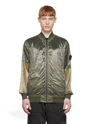 Bomberjakke Stone Island Nylon Bomber Jacket Grøn | 7615433Q2
