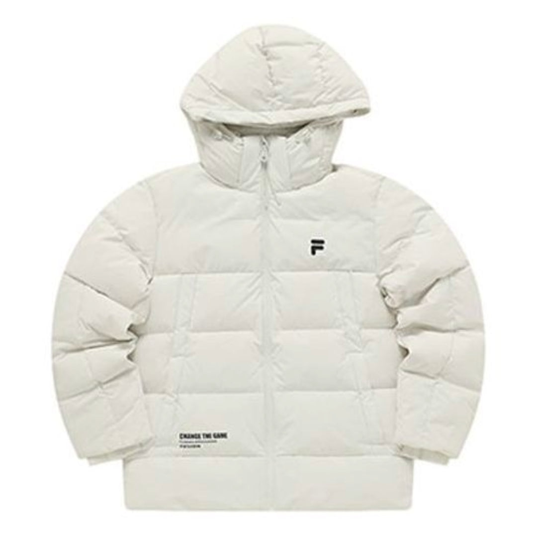 Puffer jakke FILA FUSION Hooded Down Jacket Hvid | T11M341903A-GY, 0