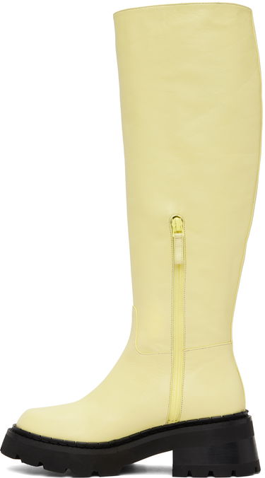 Frakker BY FAR BY FAR Russel Knee-High Boots Gul | 22FWRUSDIVRSSP, 2
