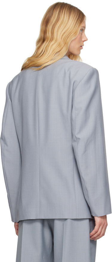 Jakke LEMAIRE Lemaire Double-Breasted Tailored Blazer Grå | JA1073 LF414, 2