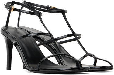 Tilbehør Khaite KHAITE Cage Heeled Sandals Sort | F3083-938, 3