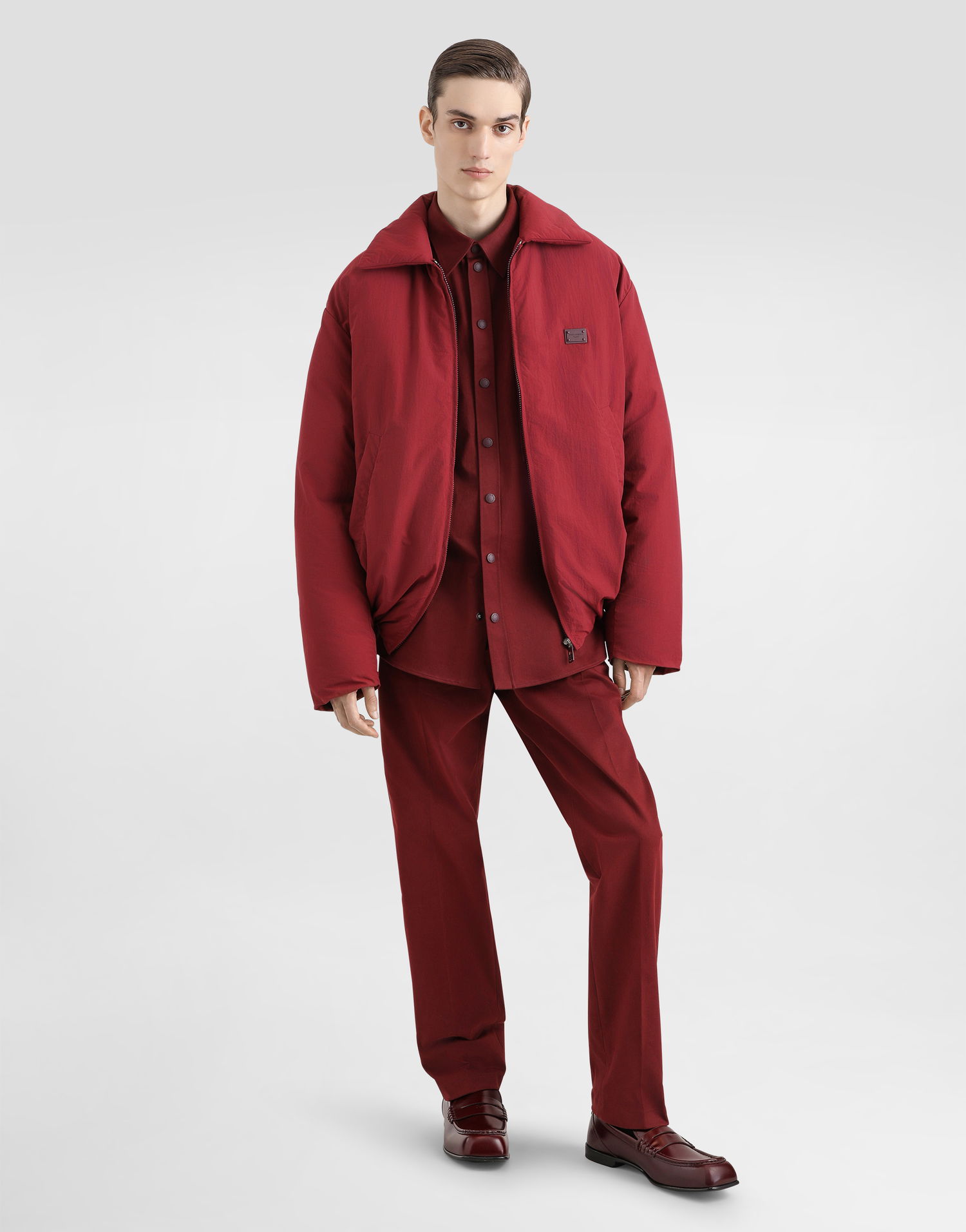 Bukser Dolce & Gabbana Dolce & Gabbana Tailored Cotton Pants Bourgogne | GP0R4TFUFL3R0369, 1