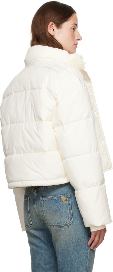 Puffer jakke Courrèges Courrèges Cropped Puffer Jacket Hvid | 323CMA106PL0112, 2