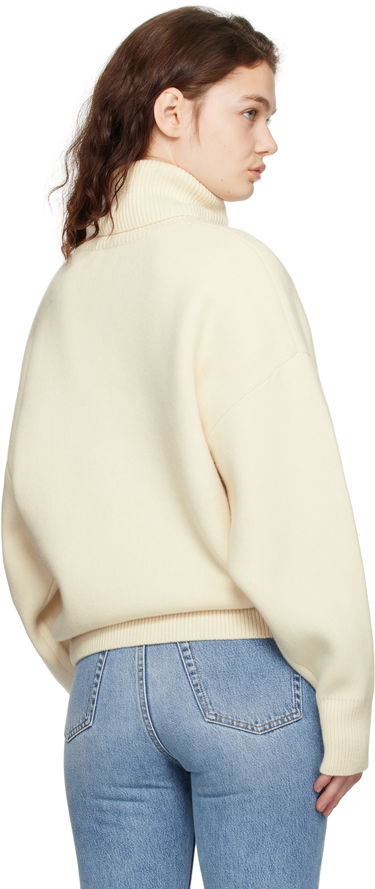 Sweater TOTEME TOTEME Double-Knit Turtleneck Sweater Beige | 251-WRT4629-YA0132, 2