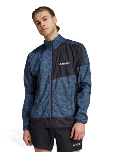 Vindjakke adidas Performance Terrex Trail Running Windbreaker Mørkeblå | HZ5330