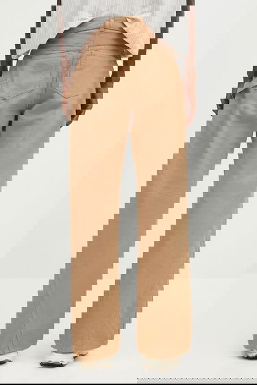 Cargo bukser JW Anderson JW Anderson Twisted Workwear High Waist Wide Leg Pants Beige | TR0405.PG1744.130, 2