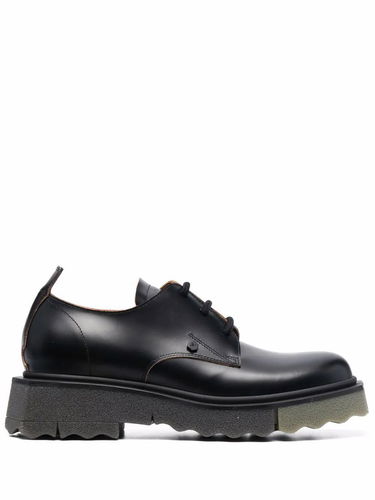 Sneakers og sko Off-White Leather Lace-Up Shoes Sort | OMIF013S22LEA0011063, 0