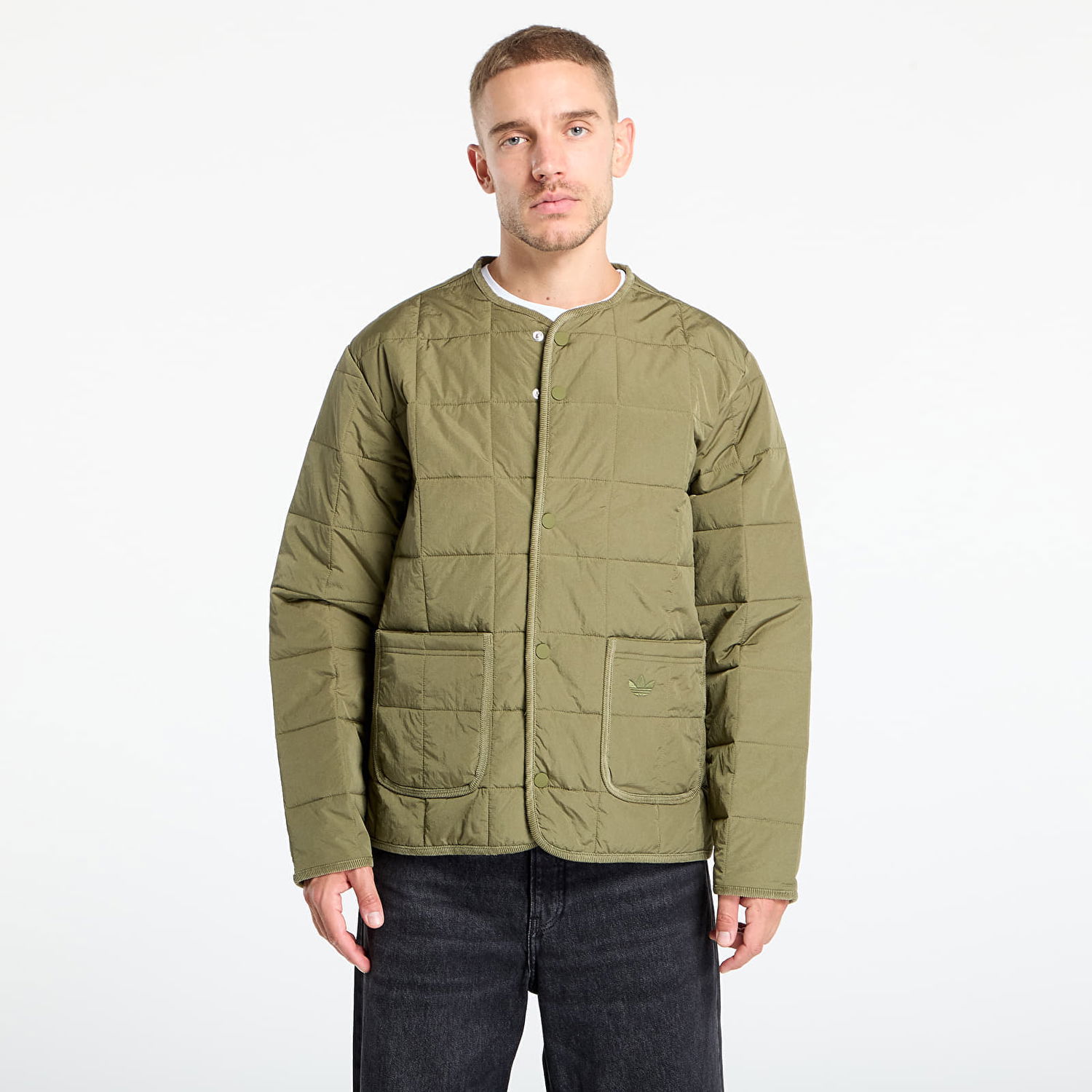 Jakke adidas Originals adidas Originals Quilted Jacket Grøn | JW5818, 0
