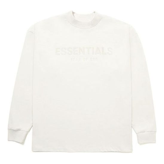 Sweater Fear of God Essentials Long Sleeve Logo T-Shirt Hvid | 125BT212090F