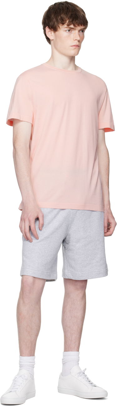 T-shirt BOSS BECKHAM x BOSS Knit T-Shirt Lyserød | 50552423, 4
