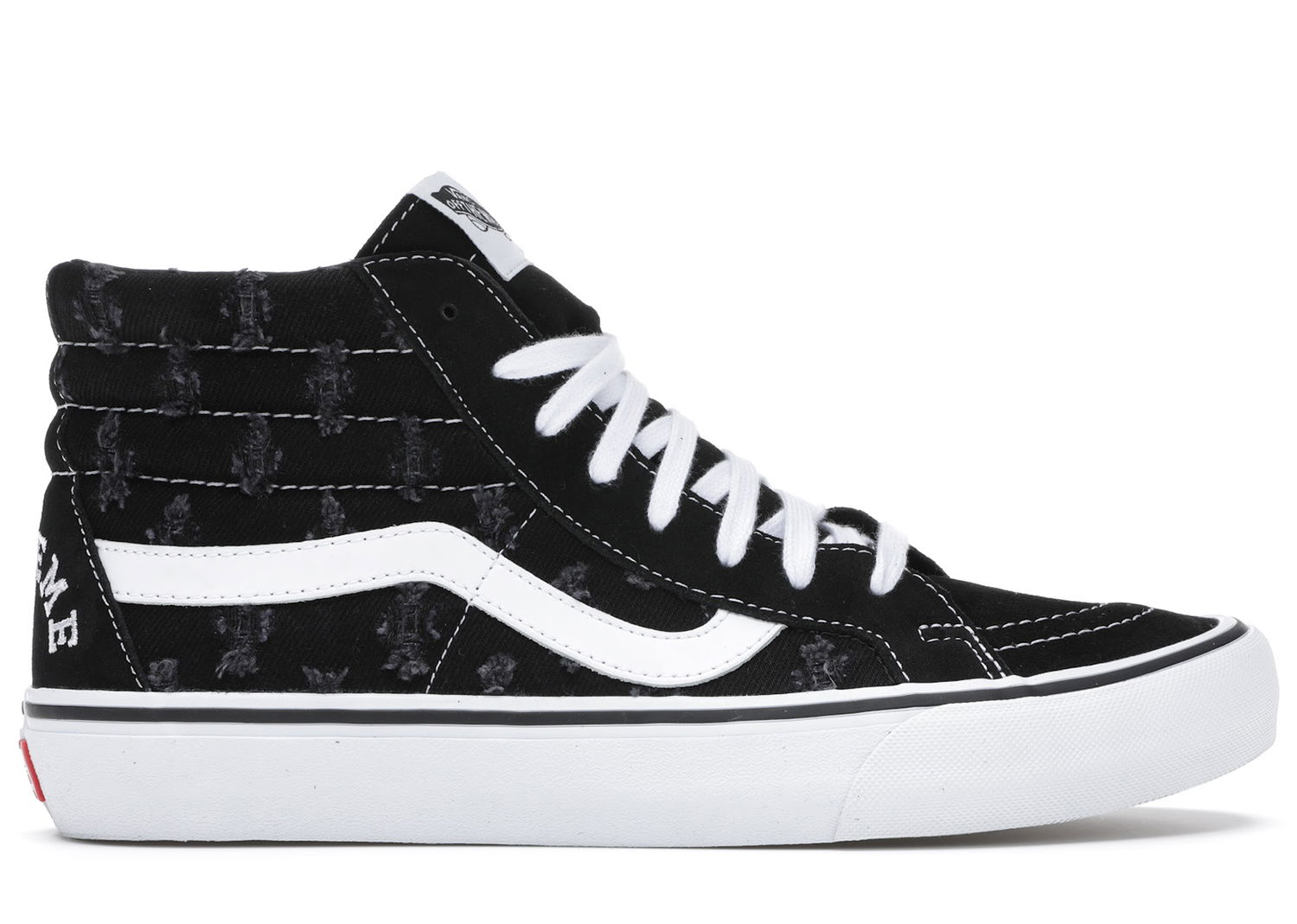 Sneakers og sko Vans Sk8-Hi Supreme Hole Punch Denim Black Sort | VN0A38Z32DC, 0