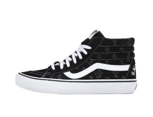 Skateboarding Vans Sk8-Hi Supreme Hole Punch Denim Black Sort | VN0A38Z32DC