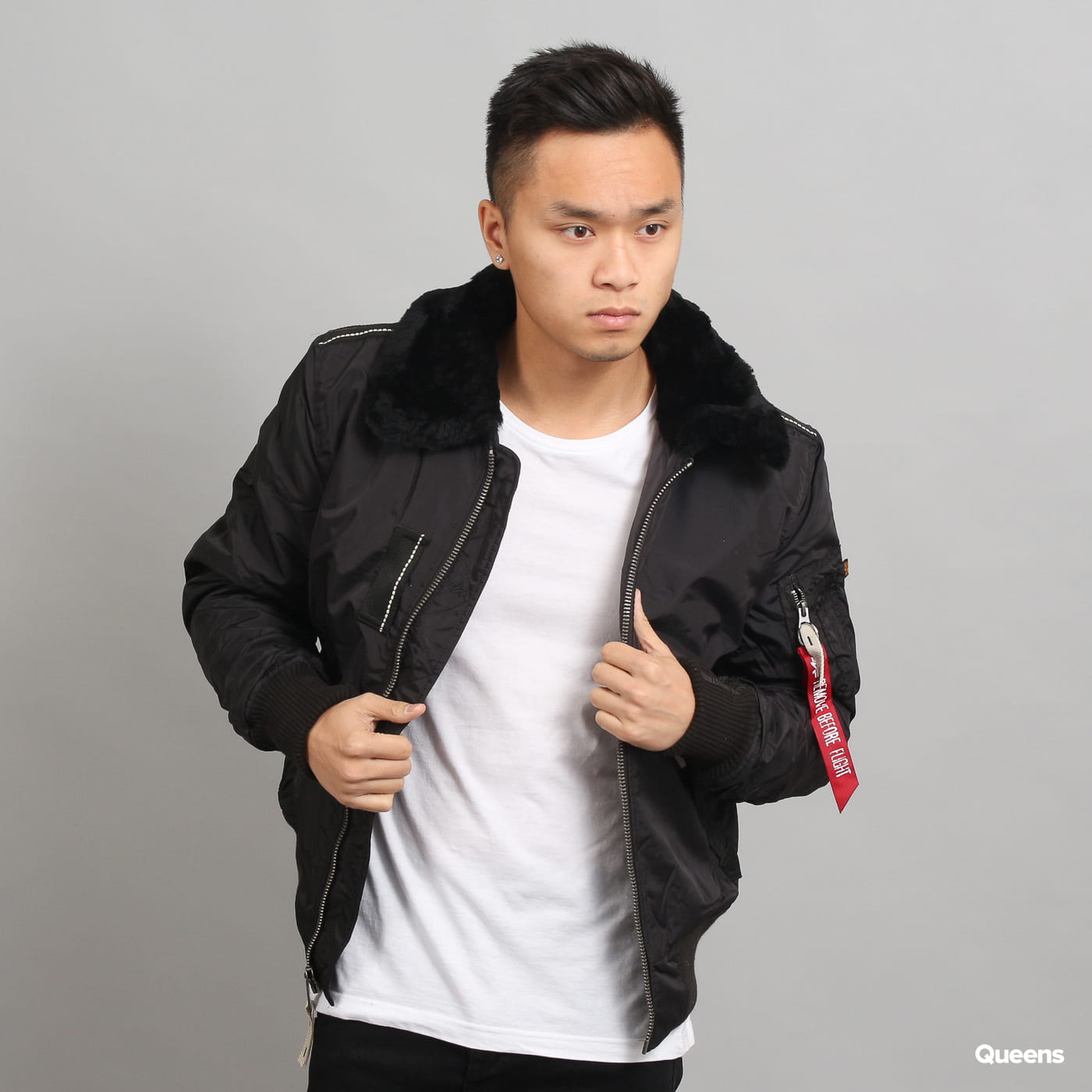 Bomberjakke Alpha Industries Injector III Sort | 143104 03, 0