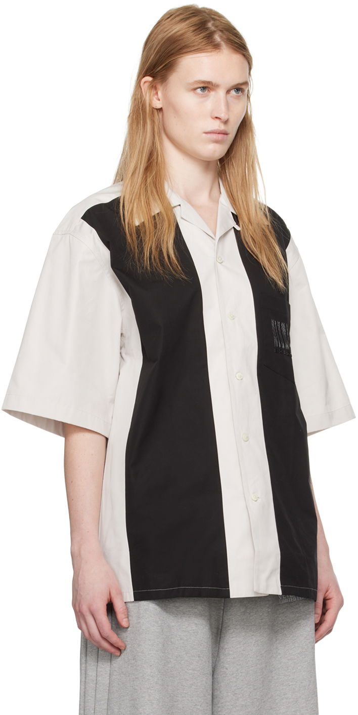 Skjorte VETEMENTS Spread Collar Shirt Sort | VL16SH200S 5338 POPLIN, 1