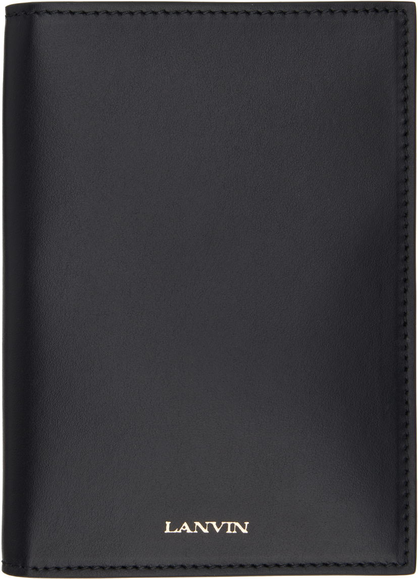 Tegnebog LANVIN Lanvin Calfskin Passport Holder Sort | LW-SLSYPH-SMLE-P25