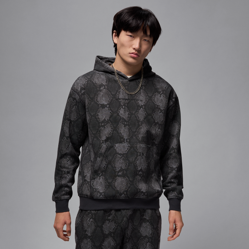 Sweatshirt Jordan Jordan Sport Hoop Fleece Dri-FIT Print Hoodie Sort | HF9894-010