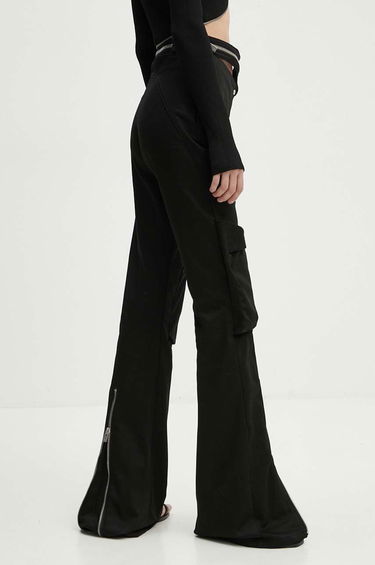 Bukser HELIOT EMIL Cutout High Waist Zipper Pants Sort | HE.W.10.124.BLK01, 3