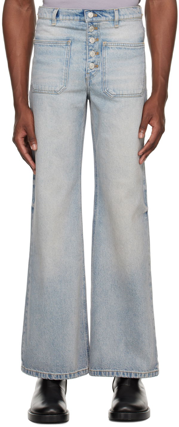 Jeans Courrèges Courrèges Multiflex Wide Leg Jeans Blå | 124DPA201DE0016, 0