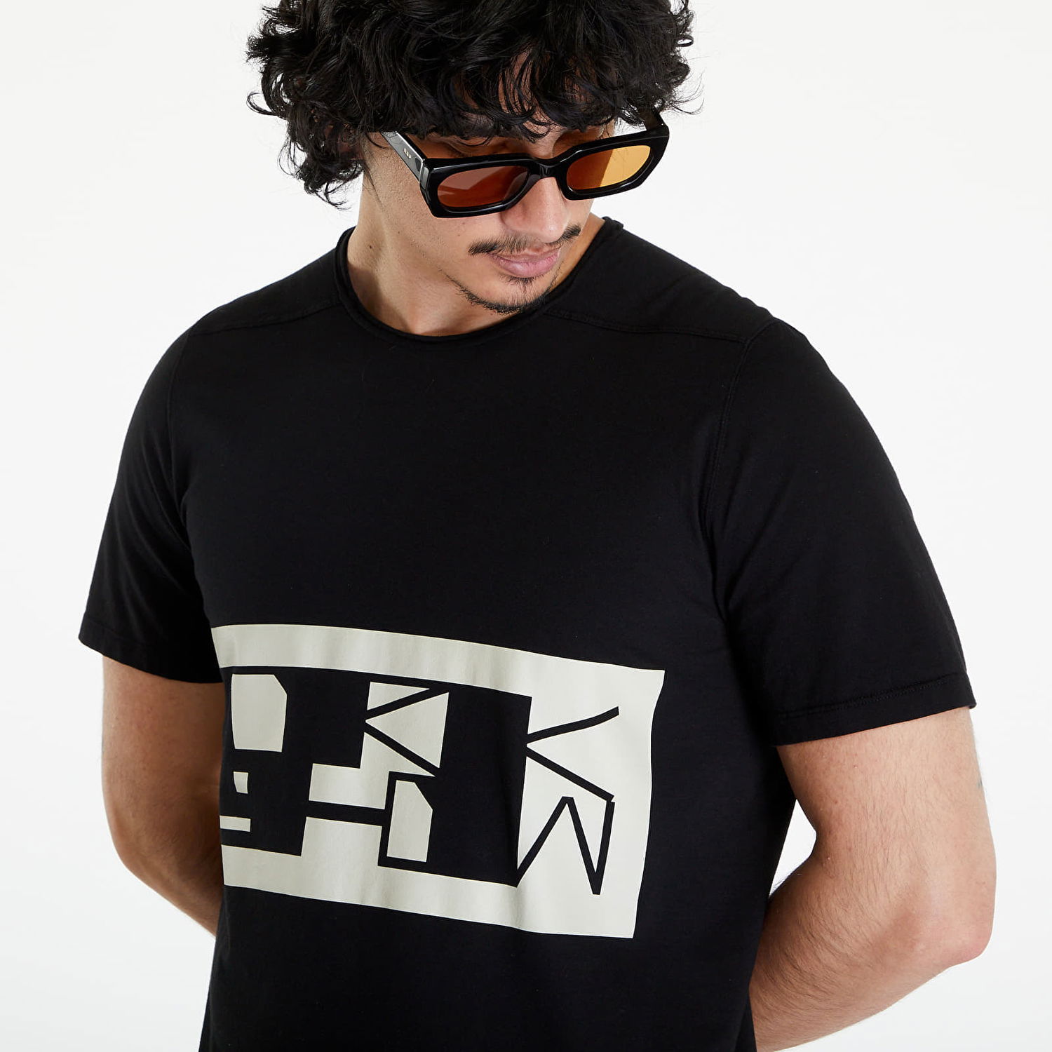 T-shirt Rick Owens DRKSHDW Level T-Shirt Black/ Pearl Sort | DU01D1250 RNEP2 0908, 1