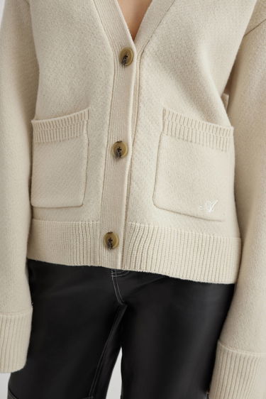 Sweater AXEL ARIGATO Memory Relaxed Cardigan Beige | A0443010, 6