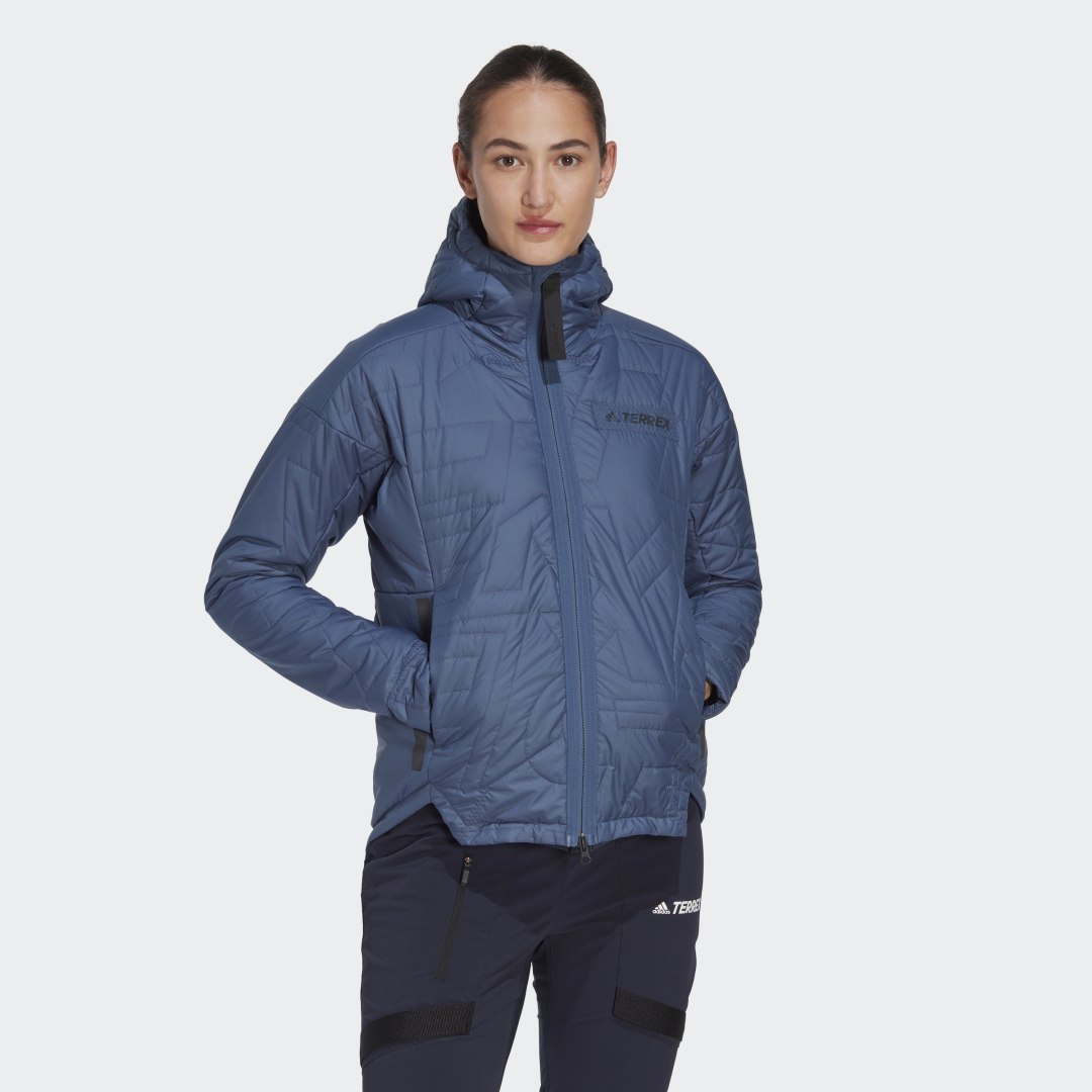 Jakke adidas Performance Terrex MYSHELTER PrimaLoft Hooded Padded Jacket Mørkeblå | HH9303, 0
