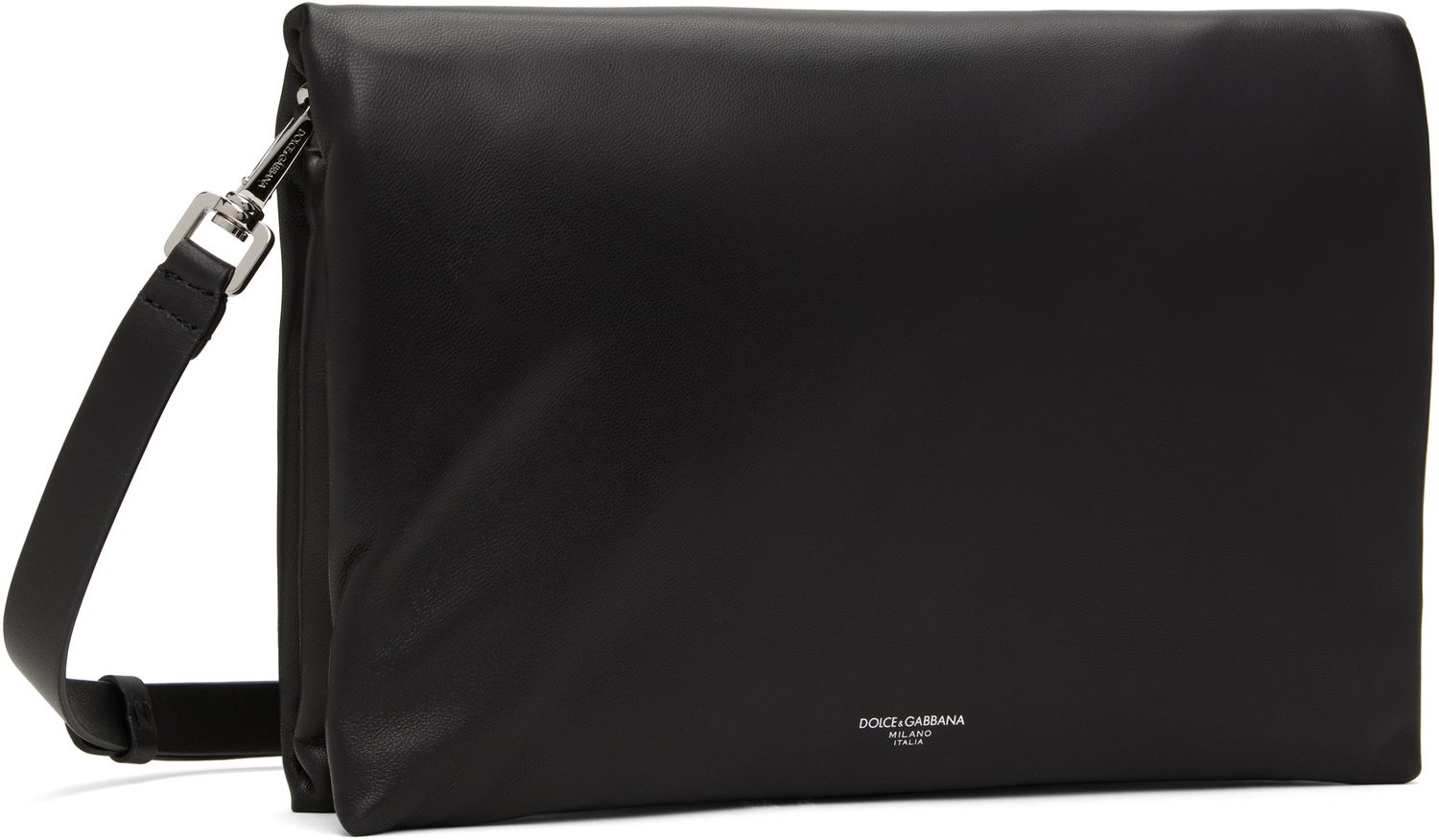 Skuldertaske Dolce & Gabbana Dolce&Gabbana Nappa Leather Crossbody Bag Sort | BM3075AF984, 1