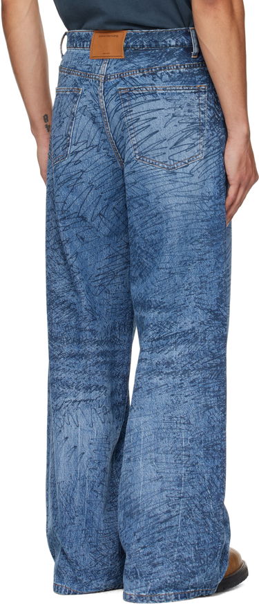 Jeans Alexander Wang Relaxed Graphic Print Jeans Blå | 6DC3254830, 2