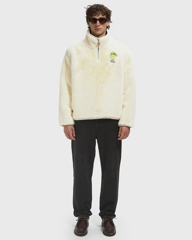 Jakke Casablanca Faux Fur Half-Zip Jacket Hvid | M-AW25-OT-228-01, 1