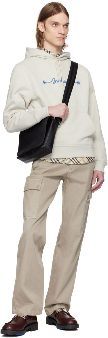 Sweatshirt Burberry Burberry Knot Logo Cotton Hoodie Beige | 8106292, 3
