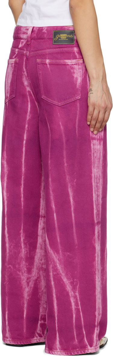 Jeans GANNI GANNI Overdyed Heavy Denim Marri Jeans Lilla | J1671, 2